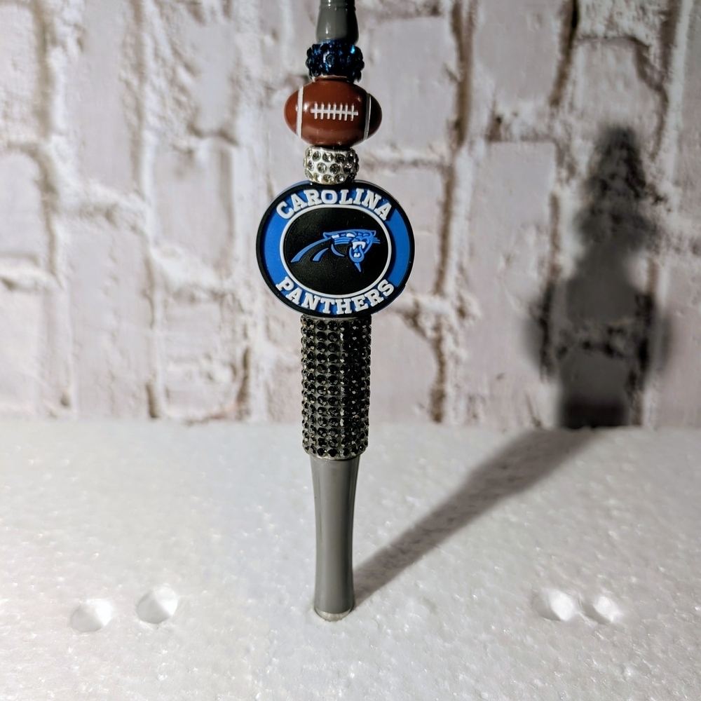 Carolina Panthers Themed Pen with Gray and Blue Accents